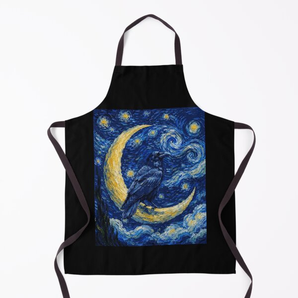 Item preview, Funny Crow Starry Night Painting Cute Moon Stars Boys Girls Kids designed and sold by FurryHavenPH.
