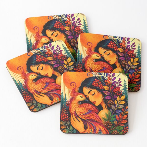 Item preview, Woman and Phoenix I designed and sold by NeuroArtGallery.