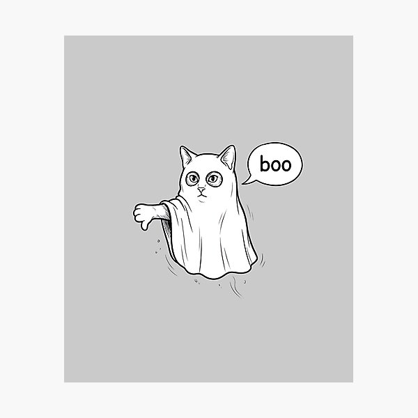 Item preview, Boo Cat Ghost of Disapproval designed and sold by MagicTheDog.
