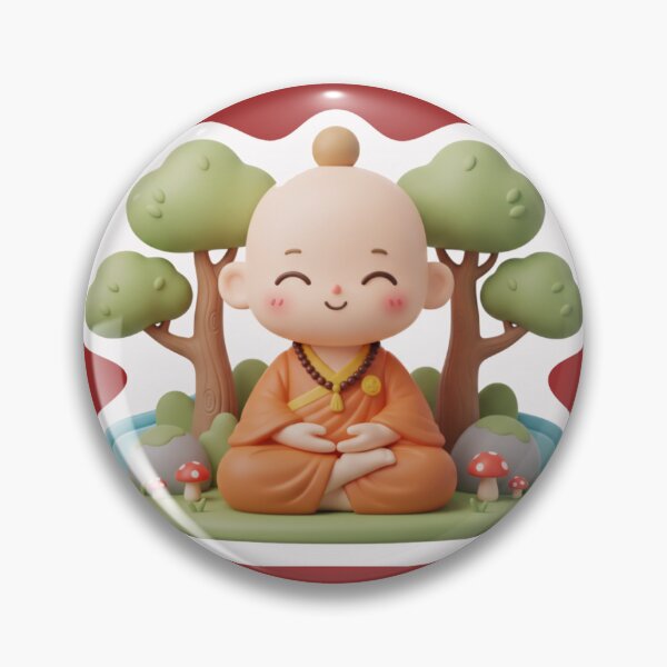 Item preview, Monk meditating in the forest designed and sold by SIA FUNKY ARTS.