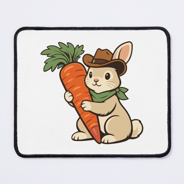 Item preview, Cowboy Rabbit Funny Cartoon Gift for Western Fans, Kids & Humor Lovers designed and sold by stylishdzign.