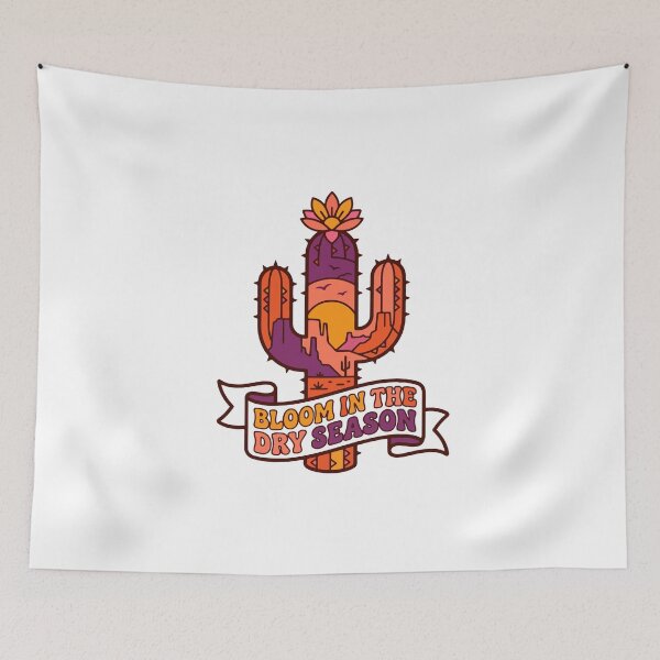Item preview, Bloom in the Dry Season Cactus designed and sold by AliveStyle.