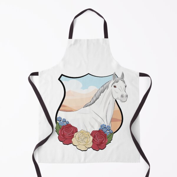 Item preview, An Abbayan horse with flowers in a shield designed and sold by Cheval-de-coeur.