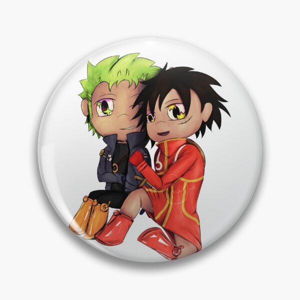 Item preview, Egghead Luffy and Zoro designed and sold by Space Fwub.