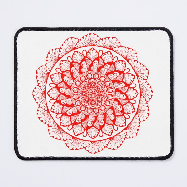 Item preview, Red Mandala Art | Bold symmetric pattern design! designed and sold by Artful Adventures.
