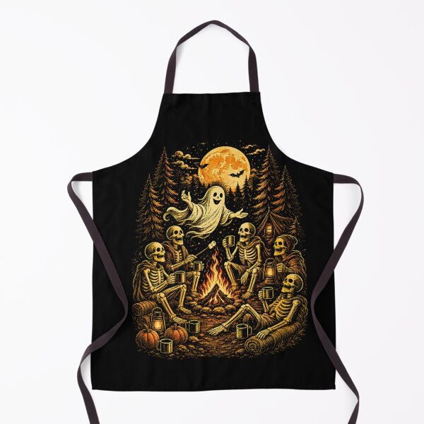 Item preview, Happy Ghost Camping Around Campfire Vintage Halloween designed and sold by Rahamkshop.