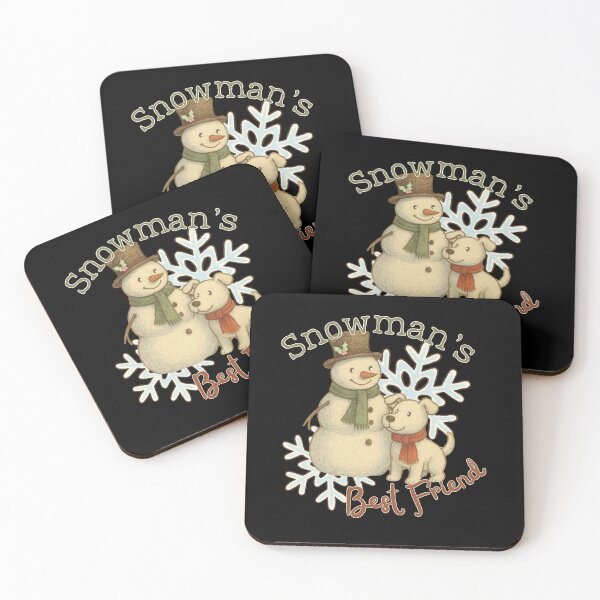 Item preview, Snowman’s Best Friend - Whimsical Winter Dog & Snowman designed and sold by SunandShade.