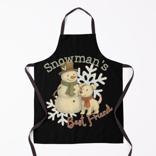 Item preview, Snowman’s Best Friend - Whimsical Winter Dog & Snowman designed and sold by SunandShade.