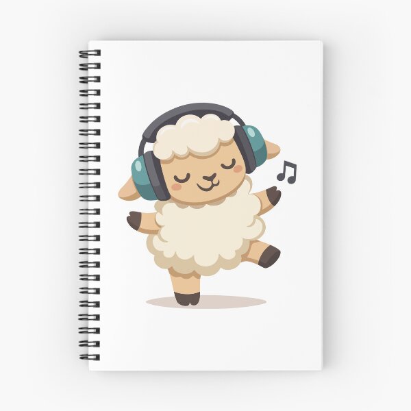 Item preview, Dancing Sheep Funny Cartoon Gift for Music Fans, Kids & Humor Lovers designed and sold by stylishdzign.