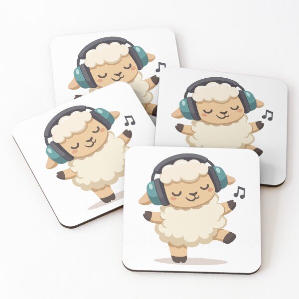 Item preview, Dancing Sheep Funny Cartoon Gift for Music Fans, Kids & Humor Lovers designed and sold by stylishdzign.