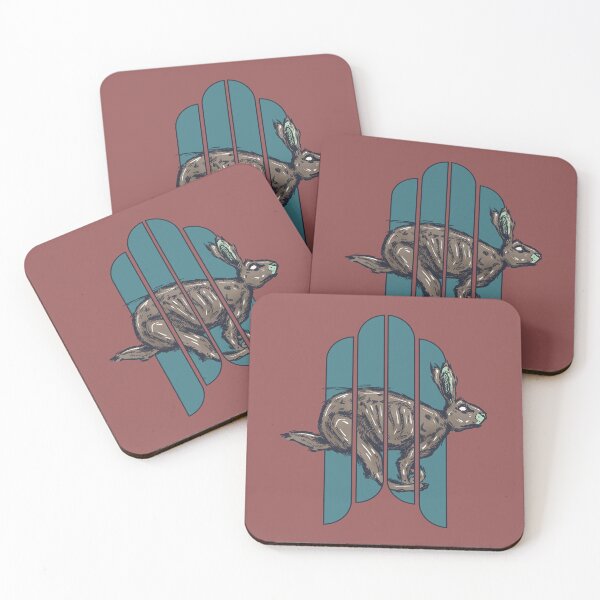 Item preview, Dark Surreal Animal Art | Trapped Rabbit  designed and sold by Half Mess.