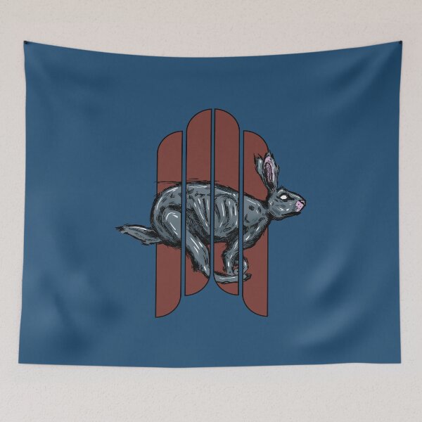Item preview, Trapped Rabbit – Dark Surreal Animal Art  designed and sold by Half Mess.