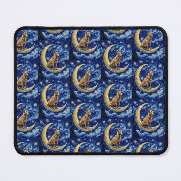 Item preview, Funny Goat Starry Night Painting Cute Moon Stars Boys Girls Kids designed and sold by FurryHavenPH.