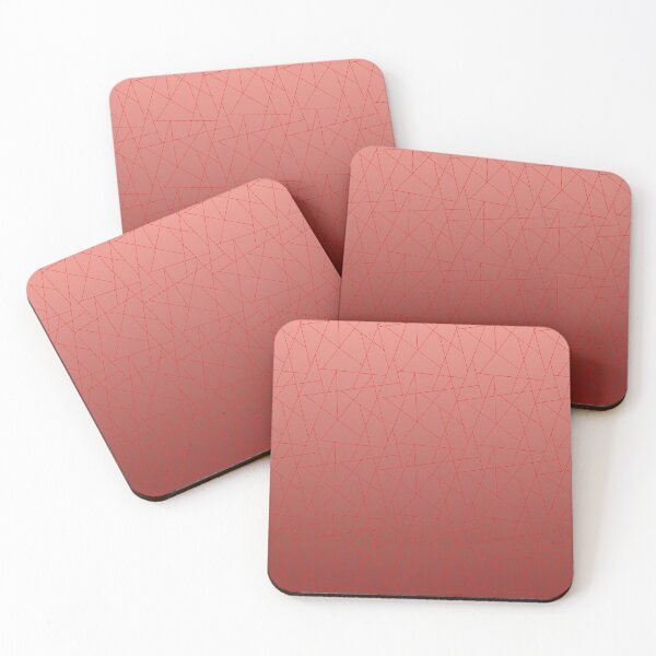 Item preview, Linear Geometric Mosaic - Modern Ombre Tessellation Pattern | Red designed and sold by Frohyou.