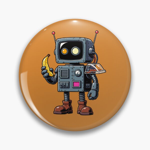 Item preview, Retro Robot Banana Repair Crew designed and sold by Bleepo Official .