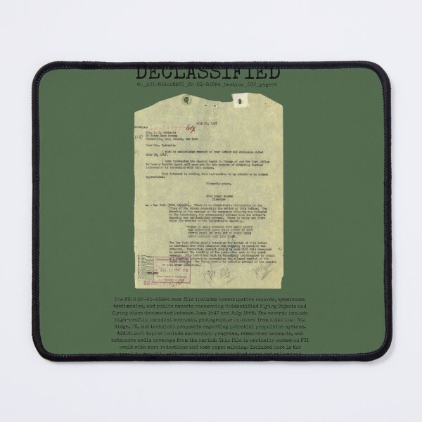 Item preview, UFO DECLASSIFIED 65_HS1-834228961_62-HQ-83894_Section_002_page44 designed and sold by CG17s.