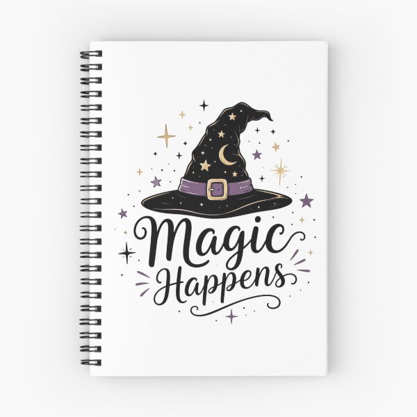 Item preview, Magic Happens Witch Hat Halloween Magical Stars designed and sold by Sanika arts .