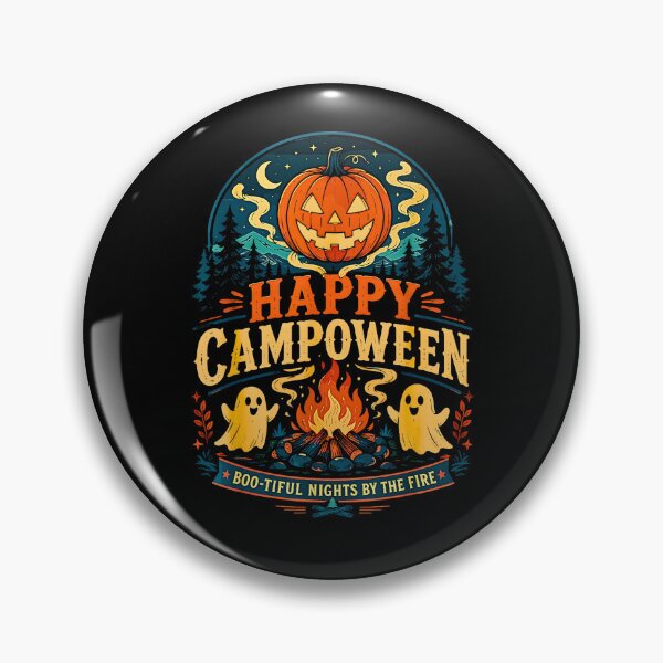 Item preview, Happy Ghost Camping Around Campfire Vintage Halloween designed and sold by Rahamkshop.