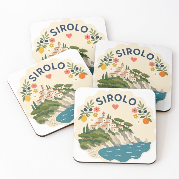 Item preview, Sirolo Italy Travel Souvenir Modern Folk Art designed and sold by VisualArtsOasis.