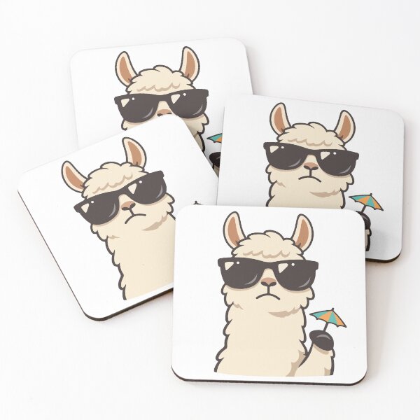 Item preview, Cool Llama Funny Cartoon Gift for Humor Fans, Kids & Animal Lovers designed and sold by stylishdzign.