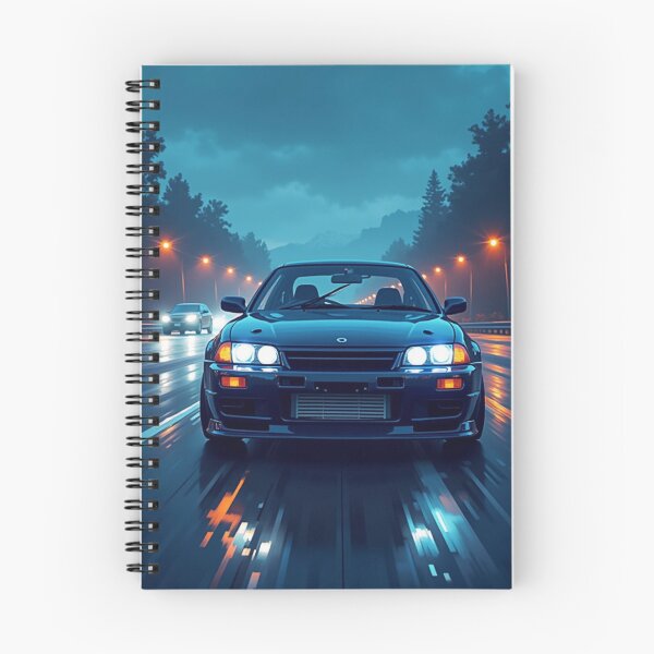 Item preview, Midnight JDM Sports Car Neon Highway Rain designed and sold by grzezzz.