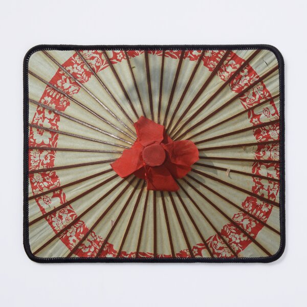 Item preview, Cream and Red Traditional Wagasa Umbrella designed and sold by MiraNadaPrints.