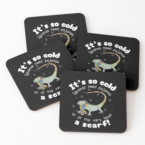 Item preview, Funny Iguana – It’s So Cold Iguanas Need Pajamas (Or At Least a Scarf) designed and sold by SunandShade.