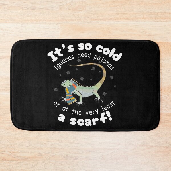 Item preview, Funny Iguana – It’s So Cold Iguanas Need Pajamas (Or At Least a Scarf) designed and sold by SunandShade.