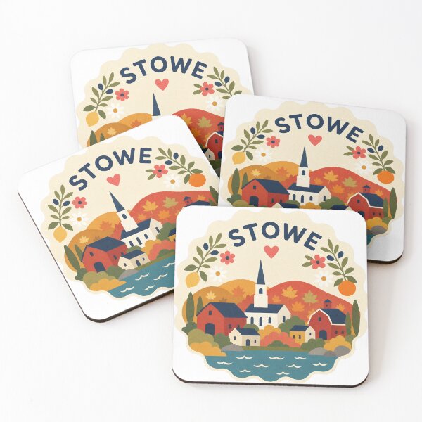 Item preview, Stowe USA Travel Souvenir Modern Folk Art designed and sold by VisualArtsOasis.