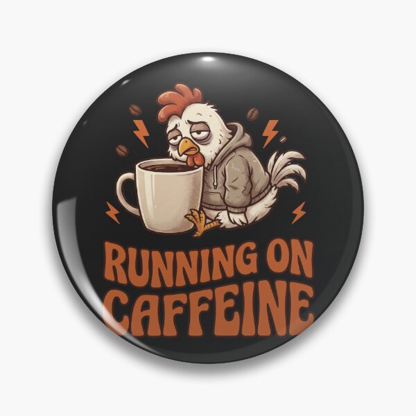 Item preview, Running on Caffeine - Depressed chicken designed and sold by StellarBees.