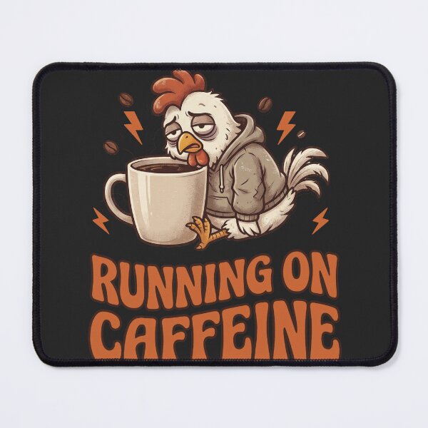 Item preview, Running on Caffeine - Depressed chicken designed and sold by StellarBees.