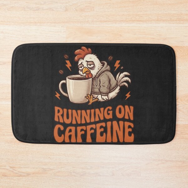 Item preview, Running on Caffeine - Depressed chicken designed and sold by StellarBees.