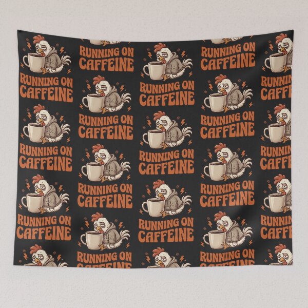 Item preview, Running on Caffeine - Depressed chicken designed and sold by StellarBees.