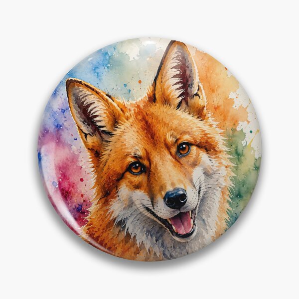 Item preview, Fox as a colorful aquarium designed and sold by Steffani Lehmann.
