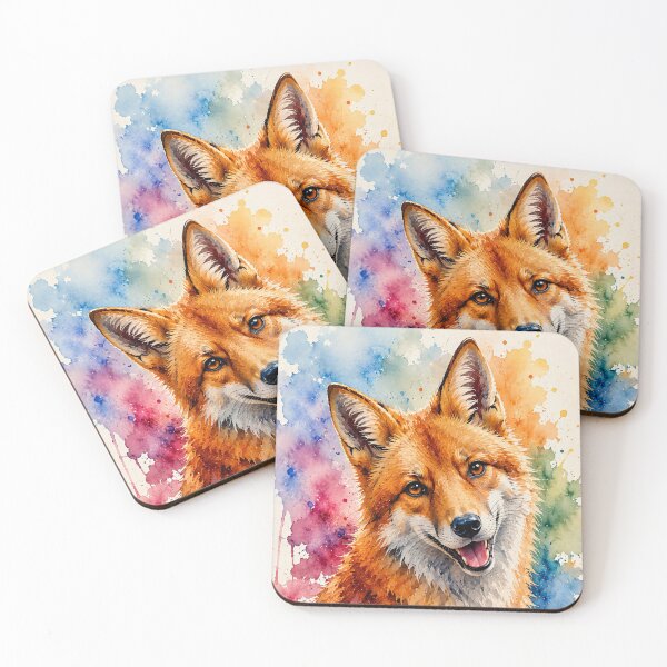 Item preview, Fox as a colorful aquarium designed and sold by Steffani Lehmann.