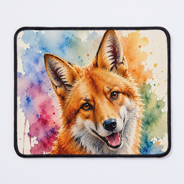 Item preview, Fox as a colorful aquarium designed and sold by Steffani Lehmann.