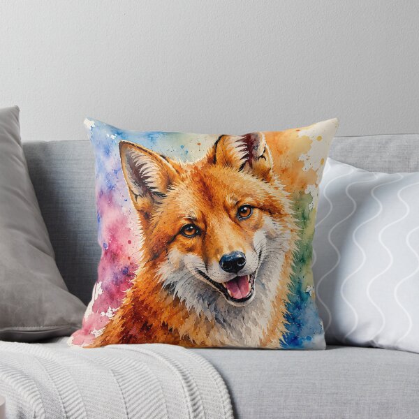 Item preview, Fox as a colorful aquarium designed and sold by Steffani Lehmann.