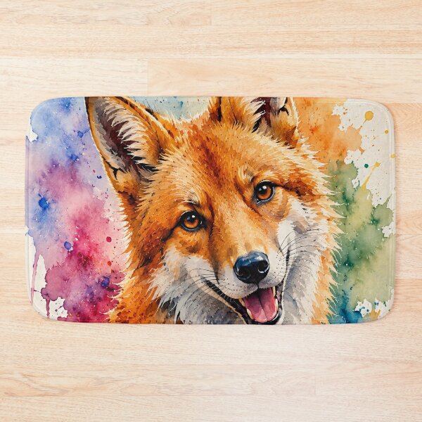 Item preview, Fox as a colorful aquarium designed and sold by Steffani Lehmann.