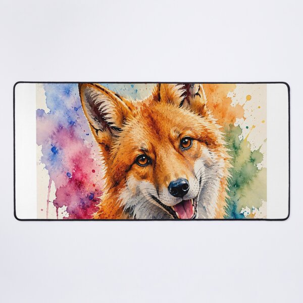 Item preview, Fox as a colorful aquarium designed and sold by Steffani Lehmann.
