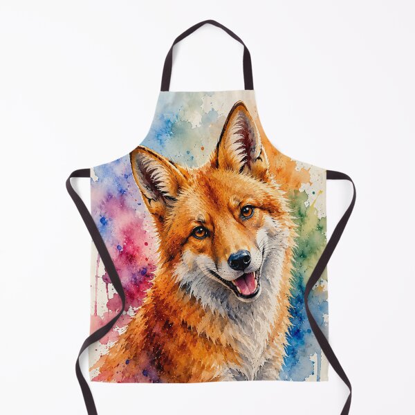 Item preview, Fox as a colorful aquarium designed and sold by Steffani Lehmann.