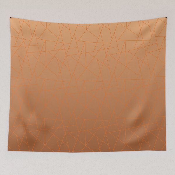 Item preview, Linear Geometric Mosaic - Modern Ombre Tessellation Pattern | Orange designed and sold by Frohyou.