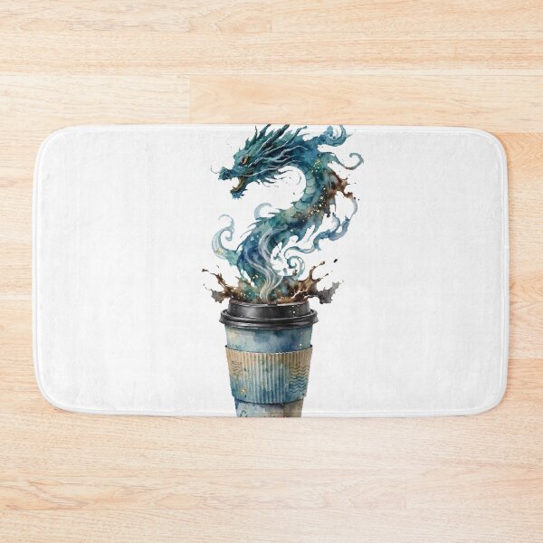 Item preview,  Dragon Brew - Watercolor Coffee Cup Fantasy Art designed and sold by ExpressoJungle.