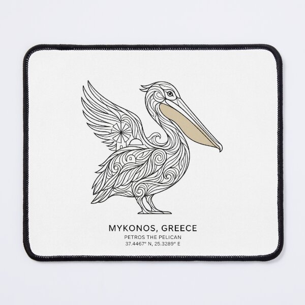 Item preview, Mykonos Greece Line Art designed and sold by OzzFrequency.