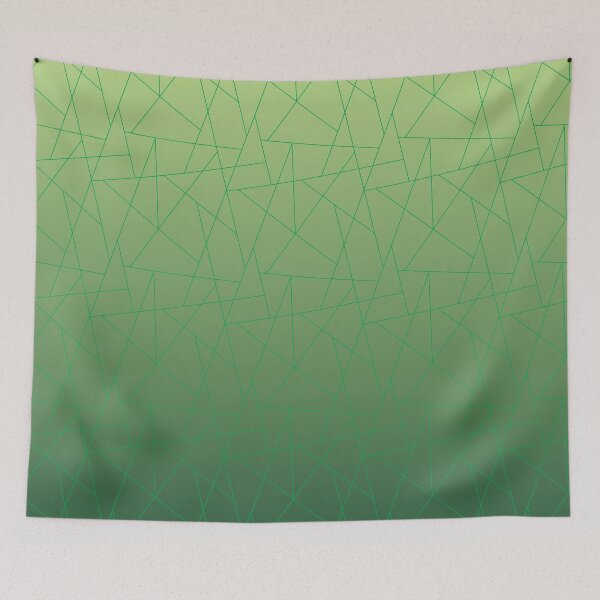Item preview, Linear Geometric Mosaic - Modern Ombre Tessellation Pattern | Green designed and sold by Frohyou.