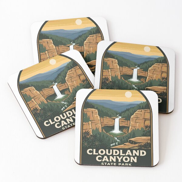 Item preview, Cloudland Canyon State Park Georgia Poster designed and sold by DetourDgn.