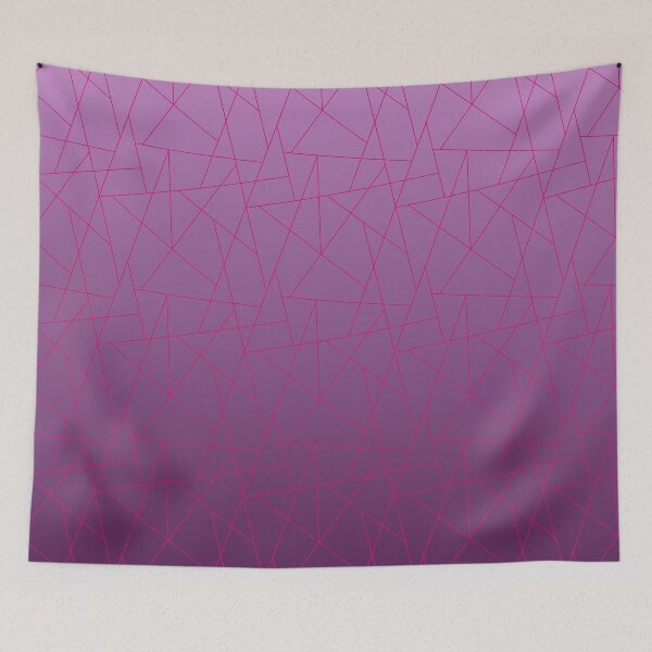Item preview, Linear Geometric Mosaic - Modern Ombre Tessellation Pattern | Purple designed and sold by Frohyou.