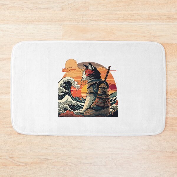 Item preview, Samurai Cat Vs The Great Wave | ⭐⭐⭐⭐⭐ designed and sold by depari22.