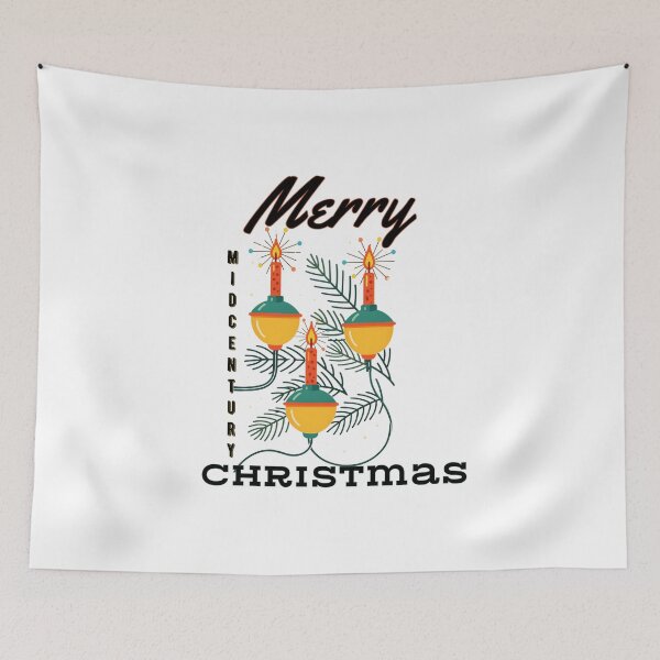 Item preview, Merry Midcentury Christmas – Retro Bubble Lights Nostalgic Holiday  designed and sold by SunandShade.