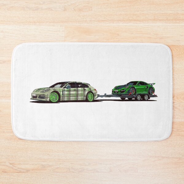 Item preview, Exclusive drawing futuristic team Panamera Turbo S E-Hybrid Sport Turismo transporter green 911 Turbo S Type 991 designed and sold by Cars23.