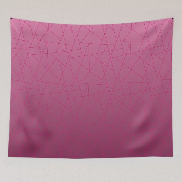 Item preview, Linear Geometric Mosaic - Modern Ombre Tessellation Pattern | Pink designed and sold by Frohyou.